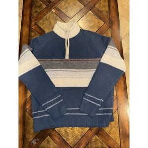 The Territory Ahead Lamb's Wool 1/4‎ Zip Sweater Men's Size Medium